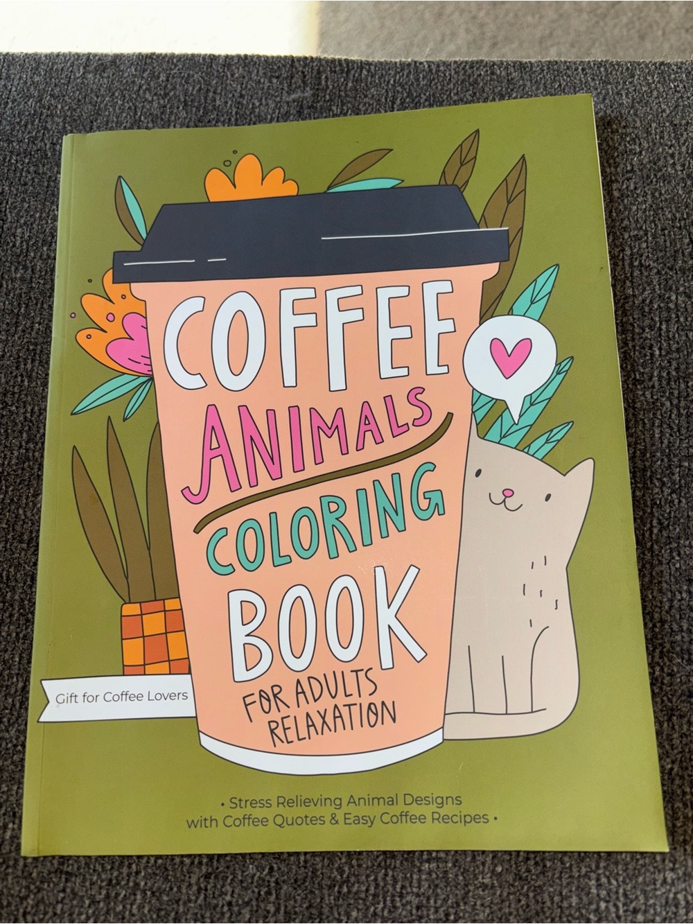 Coffee Animals Coloring Book